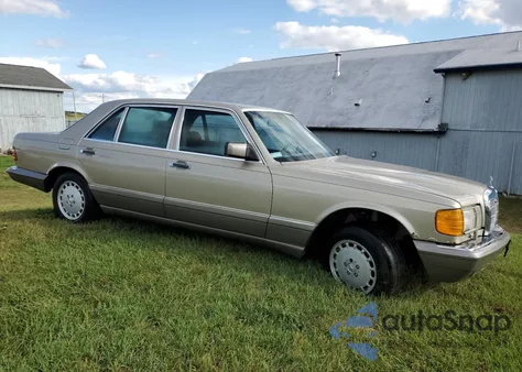 1986 Mercedes-Benz 420 Sel из США, поврежденный, VIN WDBCA35D2GA246302